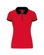 Polos personnalisable KARIBAN Polo piqué bicolore femme
