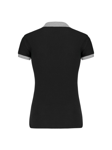 KARIBAN Polo piqué bicolore femme /api/colors/6db56ab3-3ef9-426f-b9ba-22890d6bf064 personnalisable