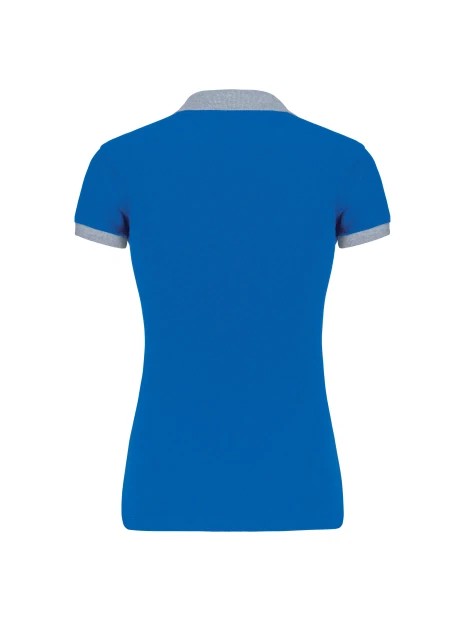 KARIBAN Polo piqué bicolore femme /api/colors/9c2c4118-a1e9-4d53-9a0d-52d16eb5c701 personnalisable