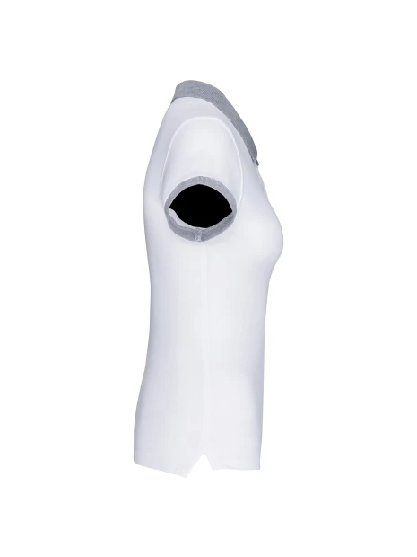 KARIBAN Polo piqué bicolore femme /api/colors/e9e9c2d7-5da0-455b-8d85-d85fc4386461 personnalisable