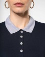 KARIBAN Zweifarbiges Piqué-Polohemd für Damen Poloshirts personalisierbar