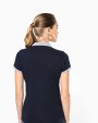 KARIBAN Zweifarbiges Piqué-Polohemd für Damen Poloshirts personalisierbar