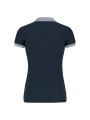 KARIBAN Polo piqué bicolore femme /api/colors/e012d280-016e-4af3-9848-1e6348e3e6e3 personnalisable
