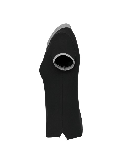 KARIBAN Polo piqué bicolore femme /api/colors/6db56ab3-3ef9-426f-b9ba-22890d6bf064 personnalisable