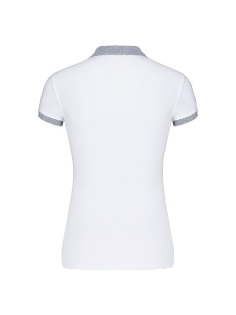 KARIBAN Polo piqué bicolore femme /api/colors/e9e9c2d7-5da0-455b-8d85-d85fc4386461 personnalisable