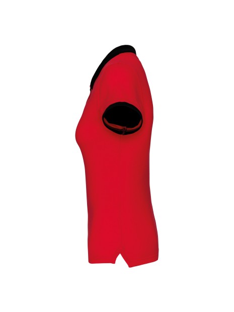 KARIBAN Polo piqué bicolore femme /api/colors/b50d1b8c-b02f-4ec6-9360-ffd14b5df30b personnalisable