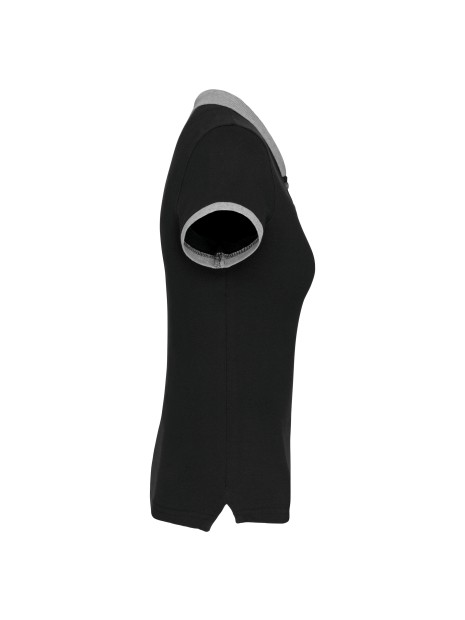 KARIBAN Polo piqué bicolore femme /api/colors/6db56ab3-3ef9-426f-b9ba-22890d6bf064 personnalisable