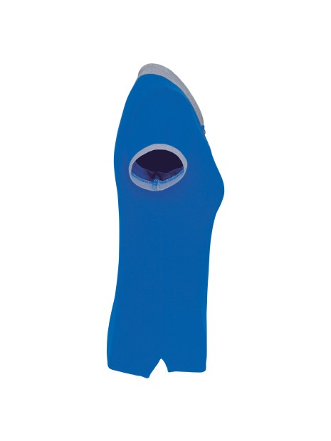 KARIBAN Polo piqué bicolore femme /api/colors/9c2c4118-a1e9-4d53-9a0d-52d16eb5c701 personnalisable
