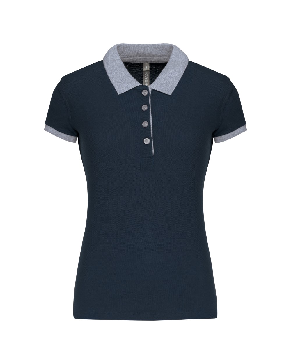Polos personnalisable KARIBAN Polo piqué bicolore femme