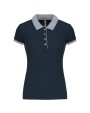 Polos personnalisable KARIBAN Polo piqué bicolore femme