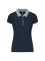 KARIBAN Polo piqué bicolore femme /api/colors/e012d280-016e-4af3-9848-1e6348e3e6e3 personnalisable