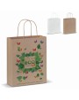 Tote bags personnalisable 4DO Sac en papier kraft 90g/m² 22x10x31cm