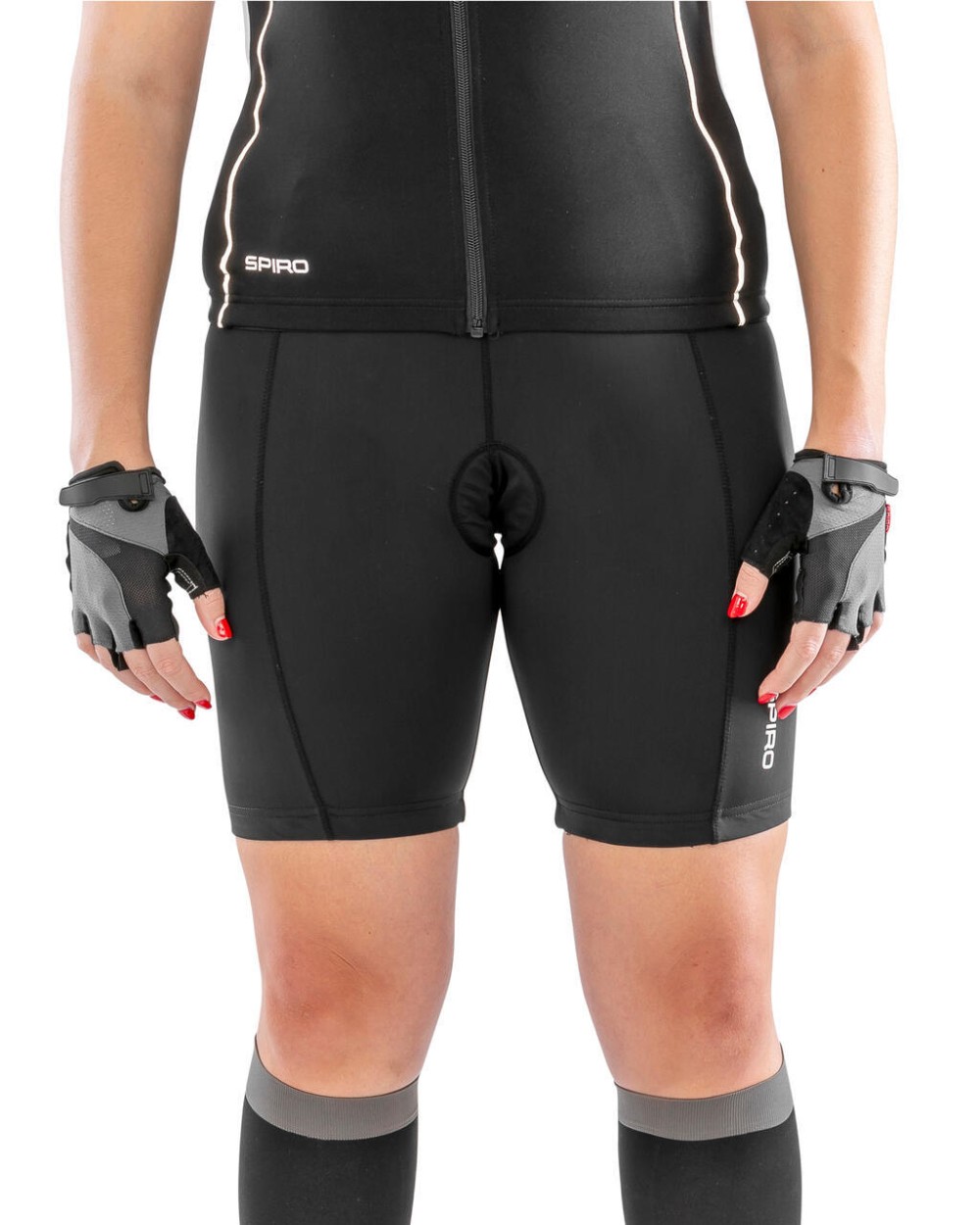 Bermuda's & Shorts SPIRO Ladies' Padded Bike Shorts  voor bedrukking &amp; borduring