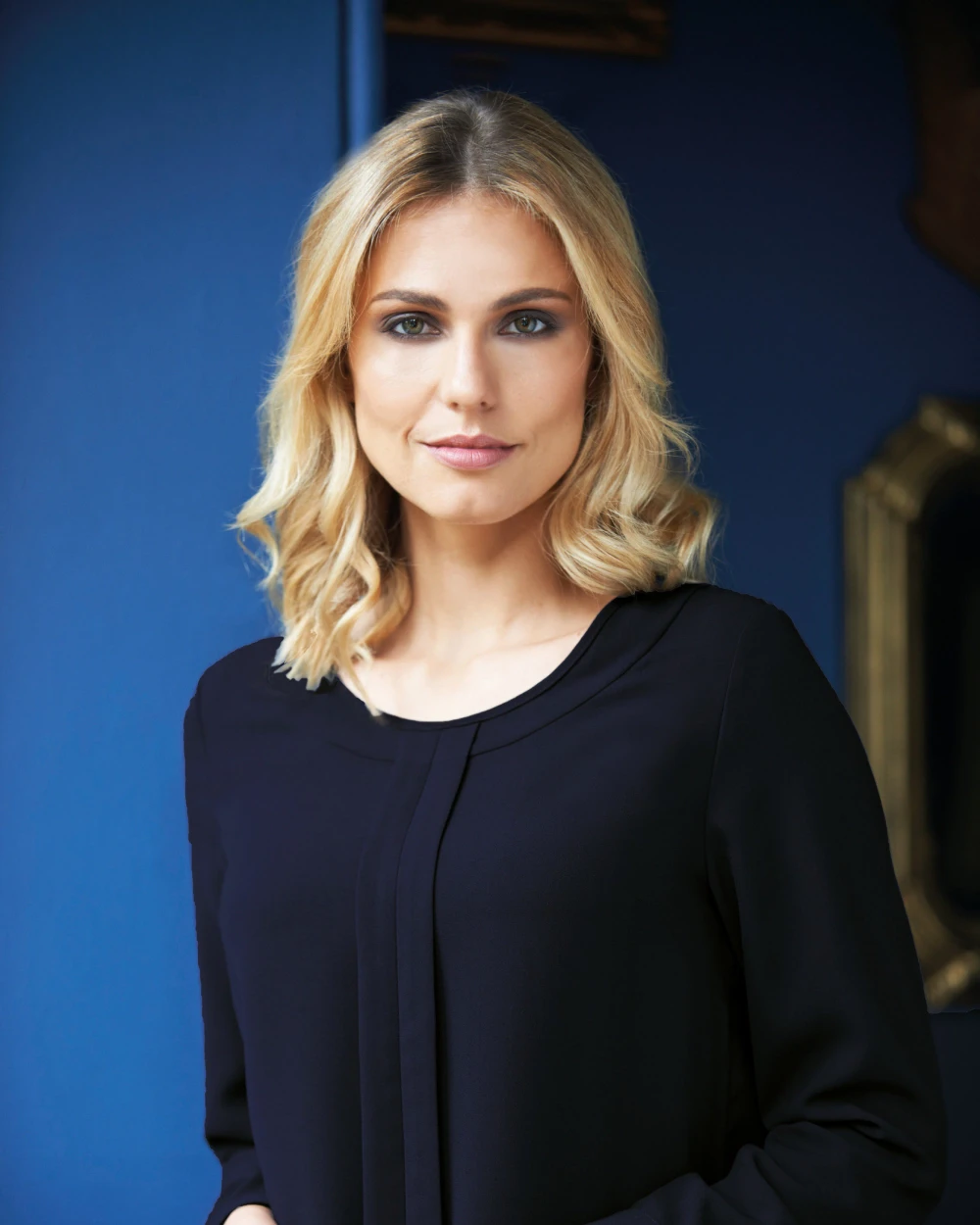 Jassen BROOK TAVERNER Blouse in Chinese crêpe Roma voor bedrukking &amp; borduring