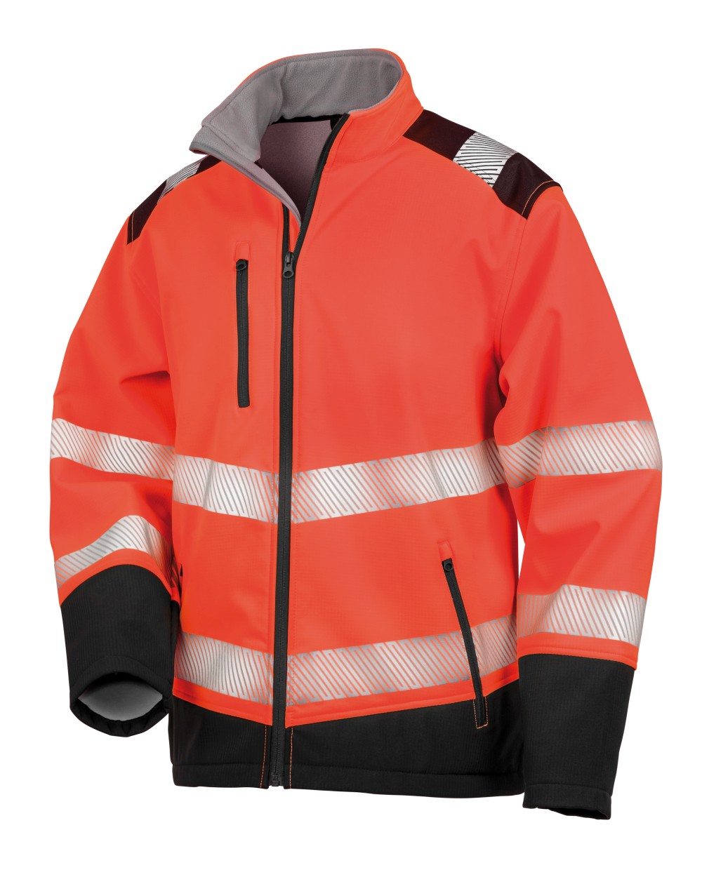 Softshells SAFE-GUARD Printable Ripstop Safety Softshell Jacket voor bedrukking &amp; borduring