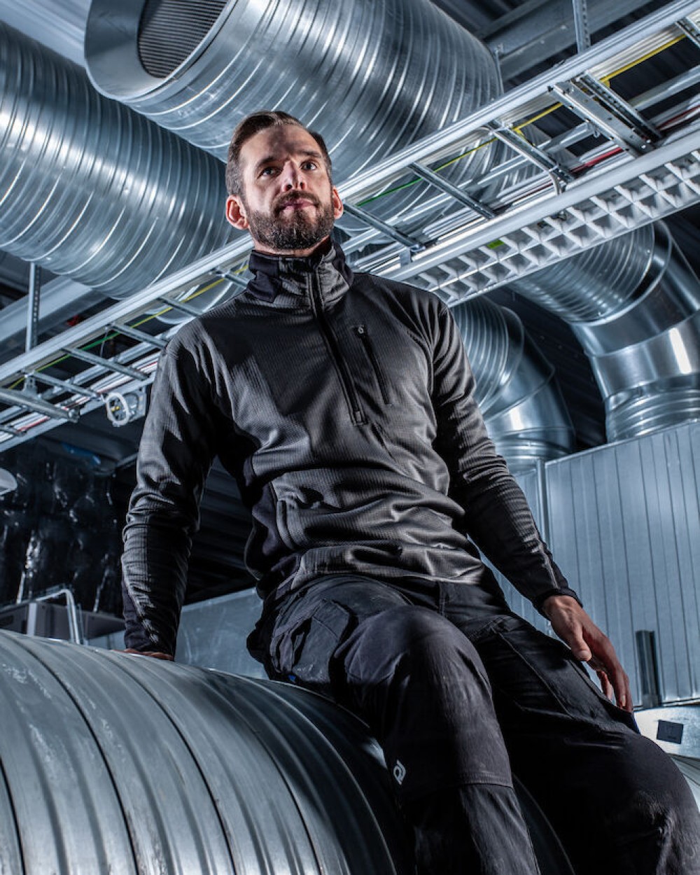 Laines polaires personnalisable PROJOB 3306 MICROPOLAIRE TECHNIQUE 1/2 ZIP CONTRASTEE