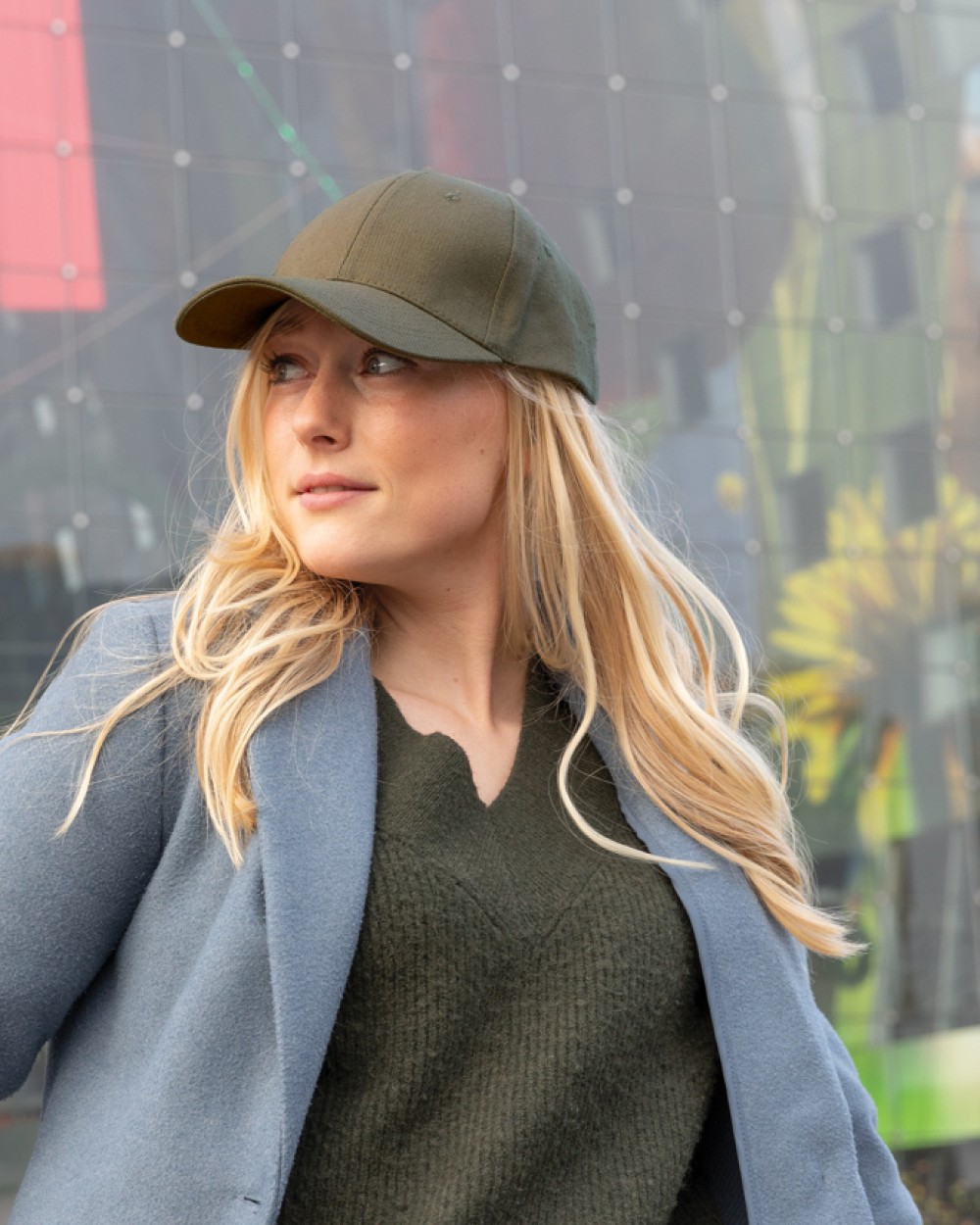 4DO Impact 6 Panel Kappe aus 280gr rCotton mit AWARE™ Tracer Kappen personalisierbar