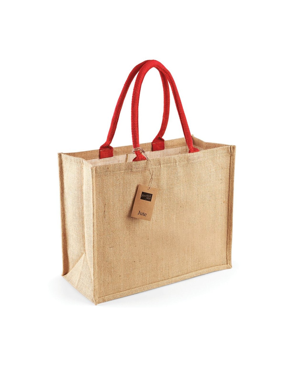 Tote bags WESTFORDMILL Jute classic shopper voor bedrukking &amp; borduring