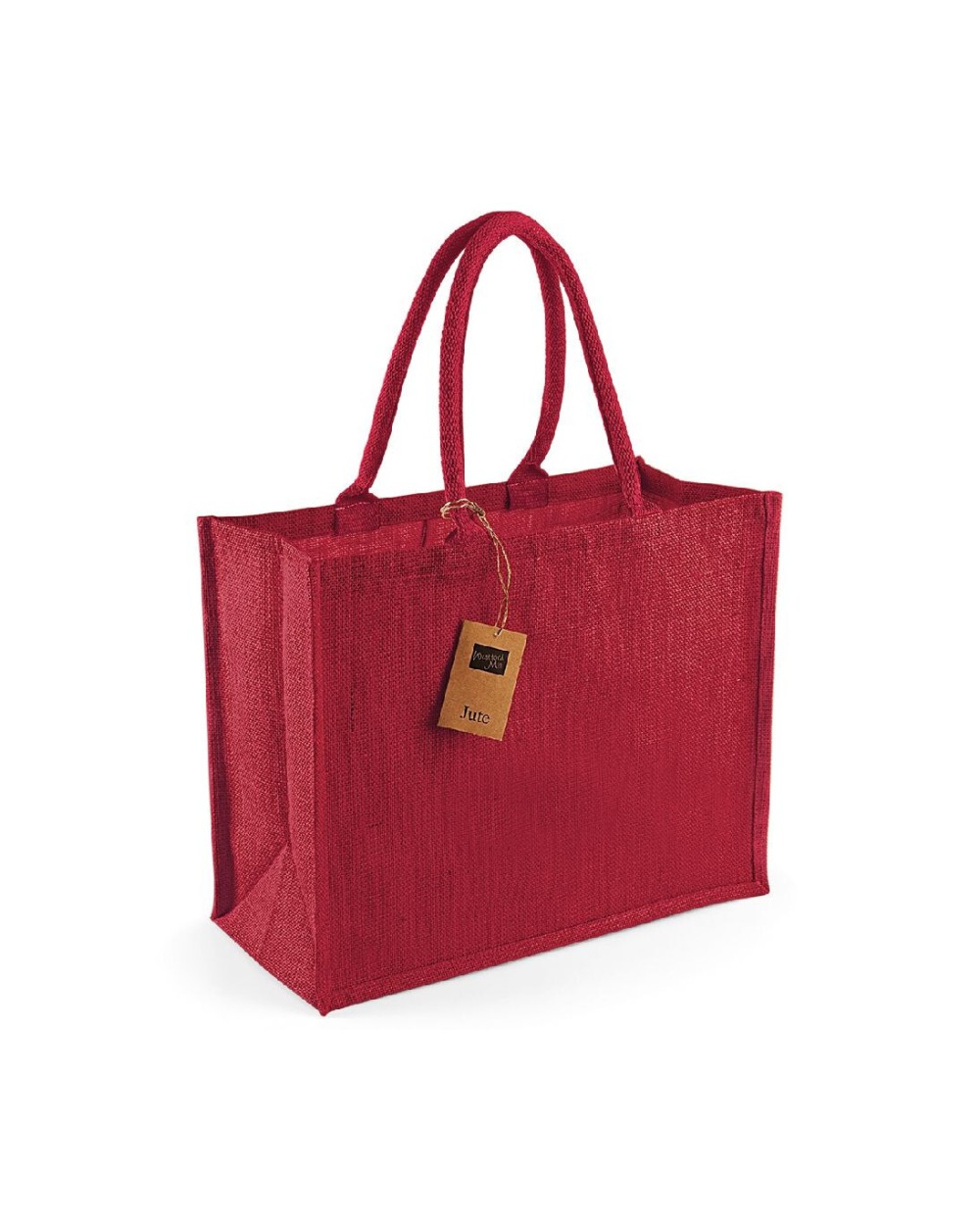 Tote bags WESTFORDMILL Jute classic shopper voor bedrukking &amp; borduring