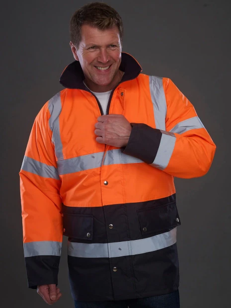 Vestes à personnaliser YOKO Fluo 2 Tone Motorway Jacket 