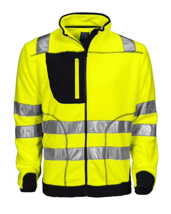 Laines polaires personnalisable PROJOB 6303 VESTE POLAIRE HV - EN ISO 20471 CLASSE 3/2