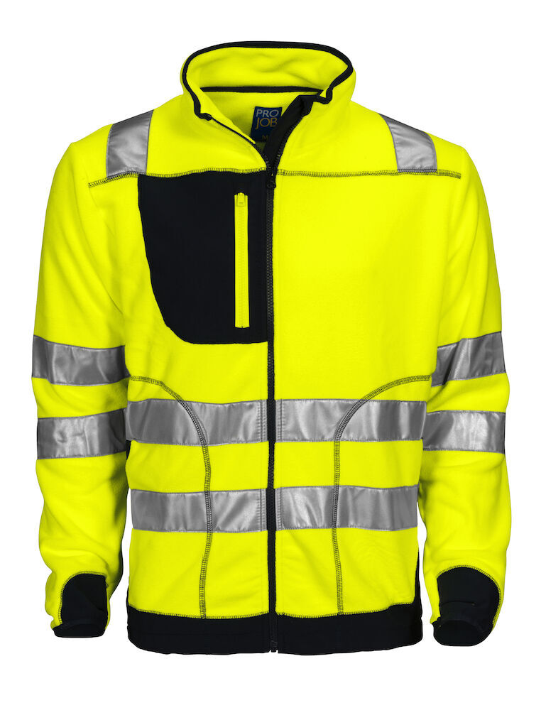 PROJOB 6303 FLEECE JACKE EN ISO20471 KLASSE 3/2 Polar Fleeces personalisierbar