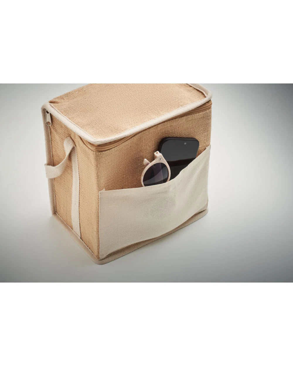 4DO Kühltasche Jute 3L Taschen personalisierbar