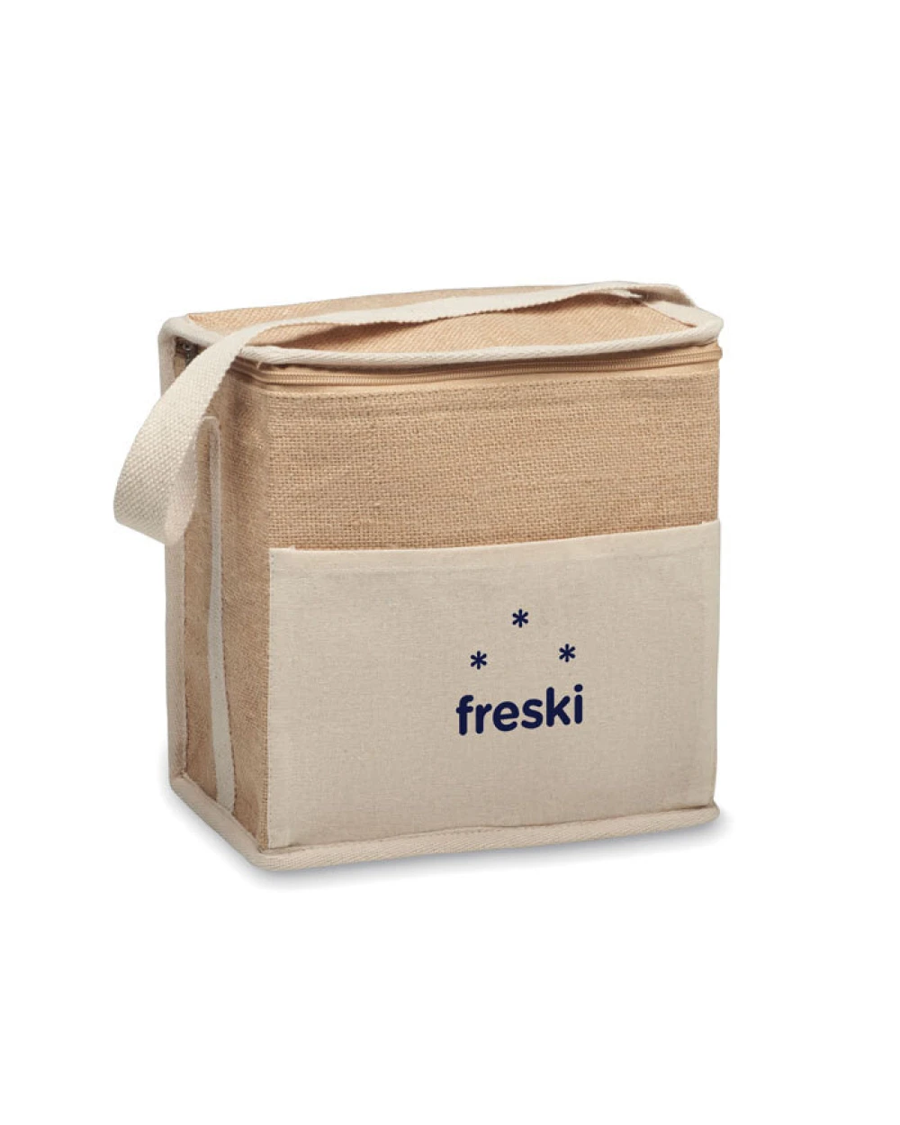 Tassen & Zakken 4DO Jute en canvas koeltas 3L voor bedrukking &amp; borduring