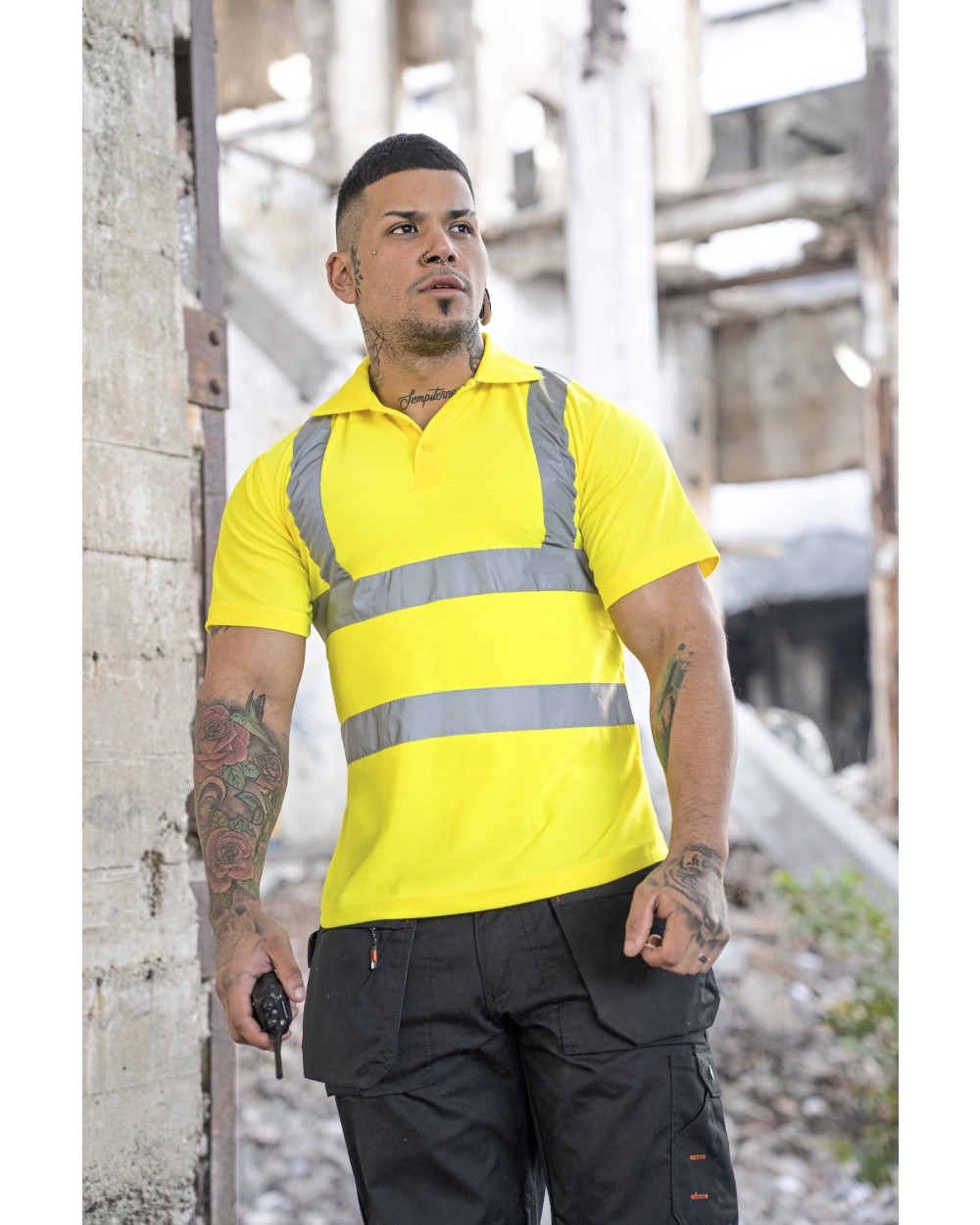 Polo's KORNTEX Hi-Viz Polo Shirt Basic EN ISO 20471 voor bedrukking &amp; borduring
