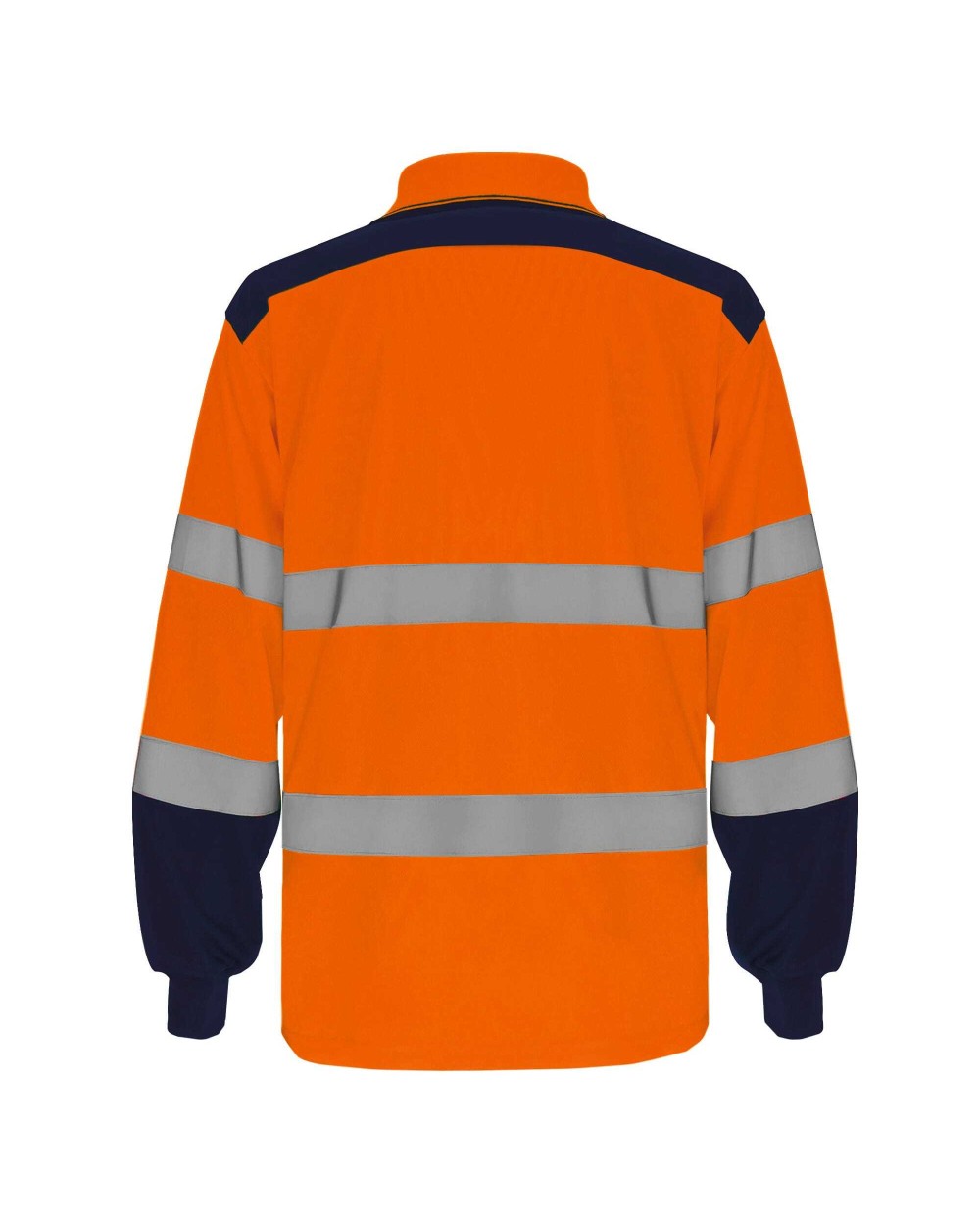Polo's YOKO Tweekleurige Hi-Vis polo met lange mouwen voor bedrukking &amp; borduring