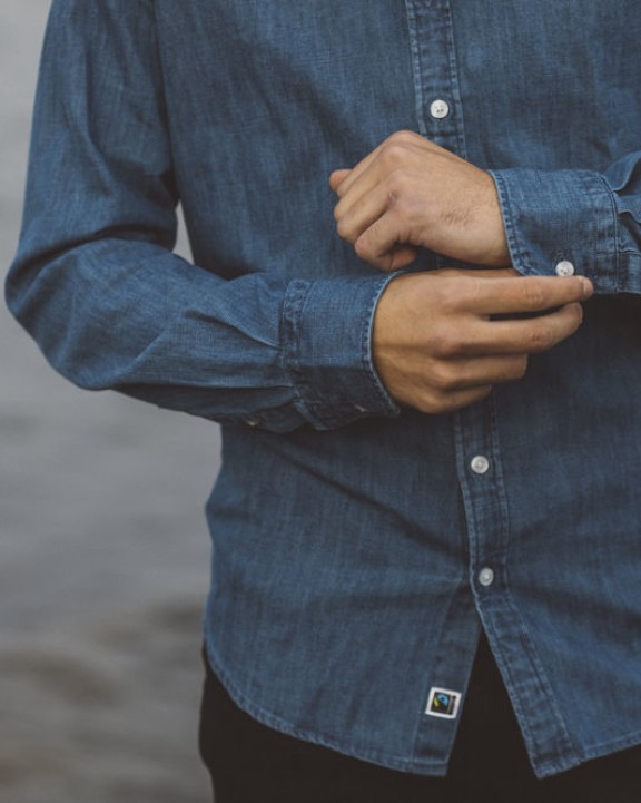 COTTOVER Denim Slim Fit Man Hemden personalisierbar