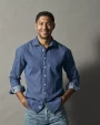 Chemises personnalisable COTTOVER CHEMISE DENIM SLIM FIT HOMME - CERTIFIÉ GOTS