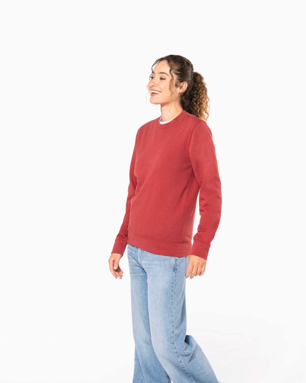 KARIBAN Umweltfreundliches Sweatshirt mit Rundhalsausschnitt Sweatshirts personalisierbar