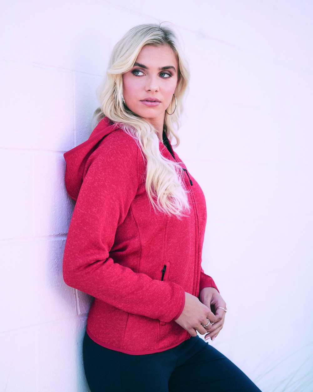 Polar Fleeces STEDMAN LUX HOODED KNIT FLEECE JACKET FOR WOMEN voor bedrukking &amp; borduring