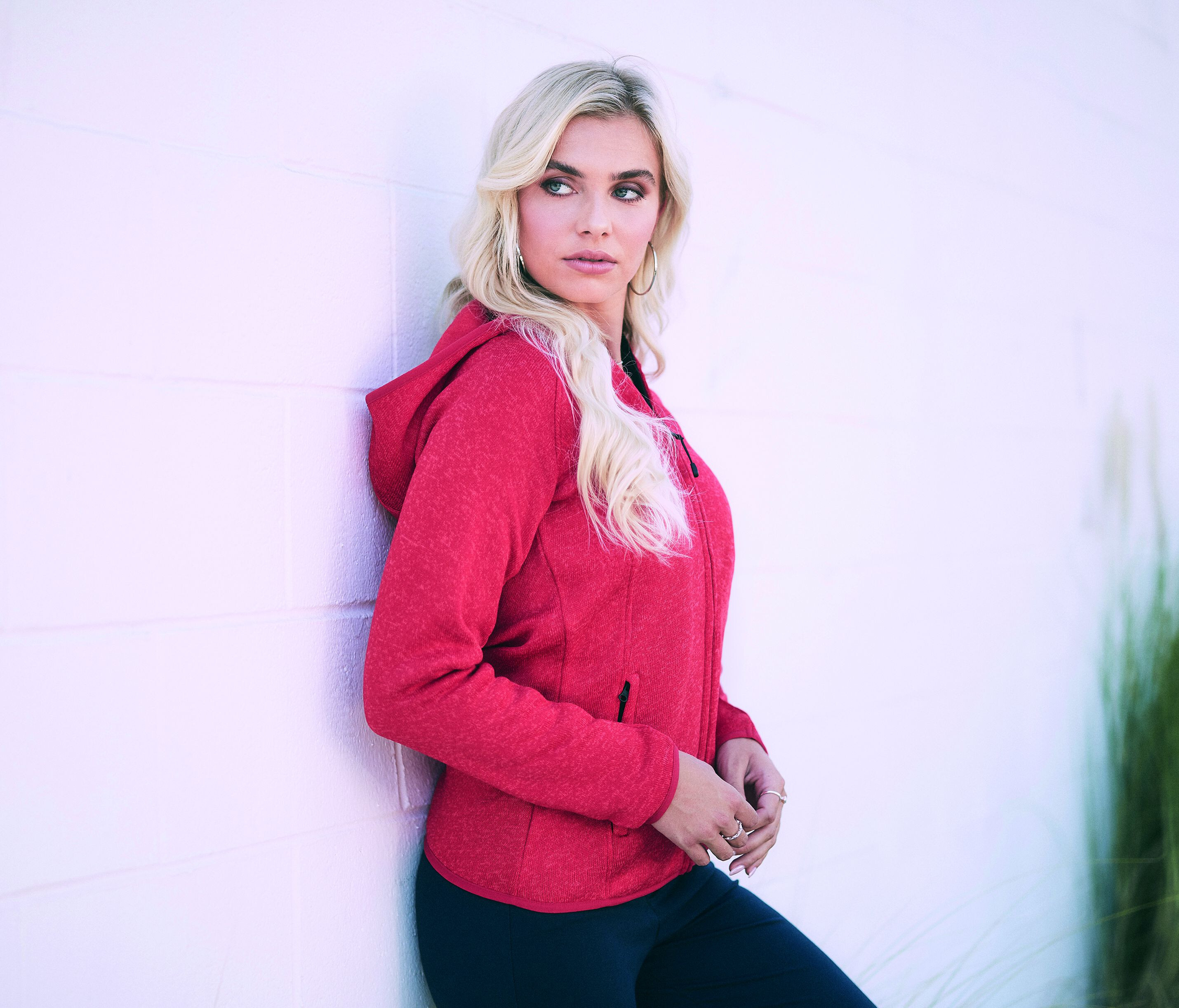 STEDMAN LUX HOODED KNIT FLEECE JACKET FOR WOMEN Polar Fleeces personalisierbar