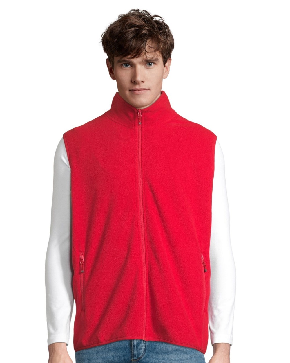 SOL'S Unisex Factor Zipped Fleece Bodywarmer Jacken personalisierbar