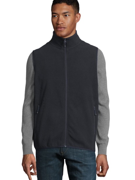 Vestes à personnaliser SOL'S Unisex Factor Zipped Fleece Bodywarmer 