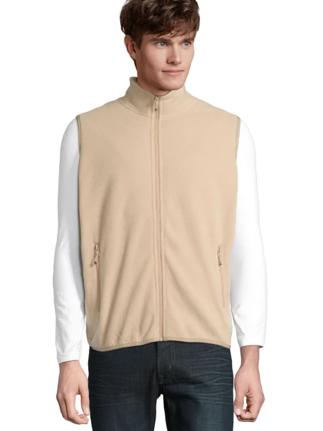 Vestes à personnaliser SOL'S Unisex Factor Zipped Fleece Bodywarmer 