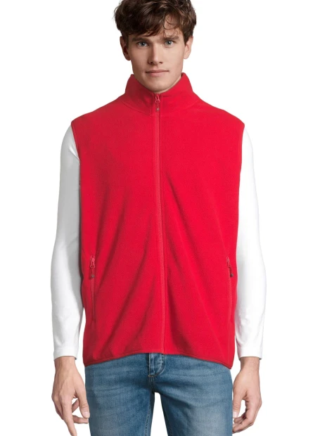 Vestes à personnaliser SOL'S Unisex Factor Zipped Fleece Bodywarmer 