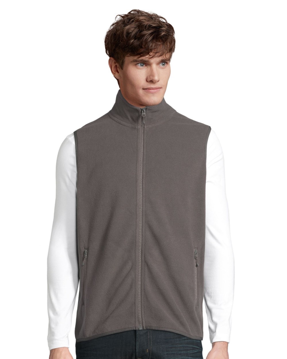SOL'S Unisex Factor Zipped Fleece Bodywarmer Jacken personalisierbar