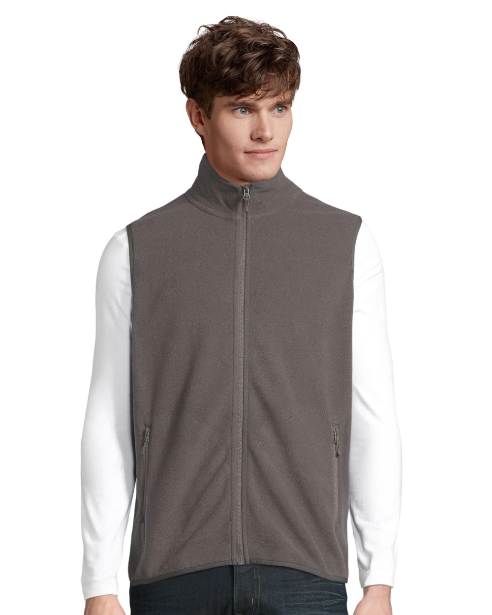 Jassen SOL'S Unisex Factor Zipped Fleece Bodywarmer voor bedrukking &amp; borduring