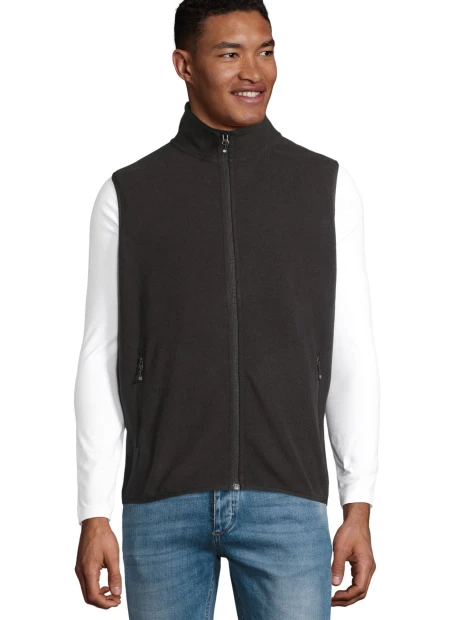 Vestes à personnaliser SOL'S Unisex Factor Zipped Fleece Bodywarmer 