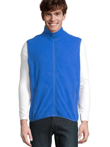 Vestes à personnaliser SOL'S Unisex Factor Zipped Fleece Bodywarmer 