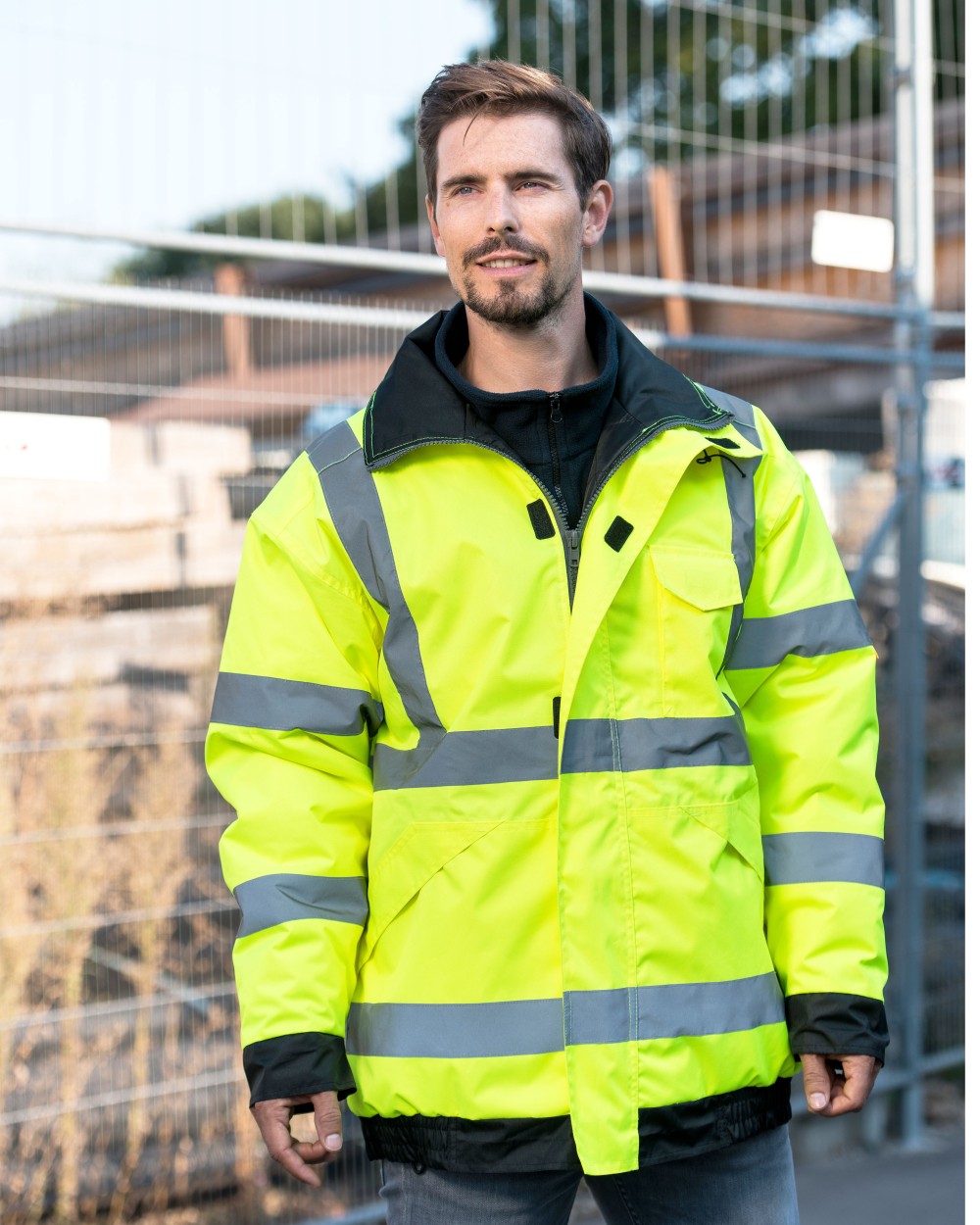 KORNTEX HI-VIS RAIN JACKET TAMPERE Jacken personalisierbar