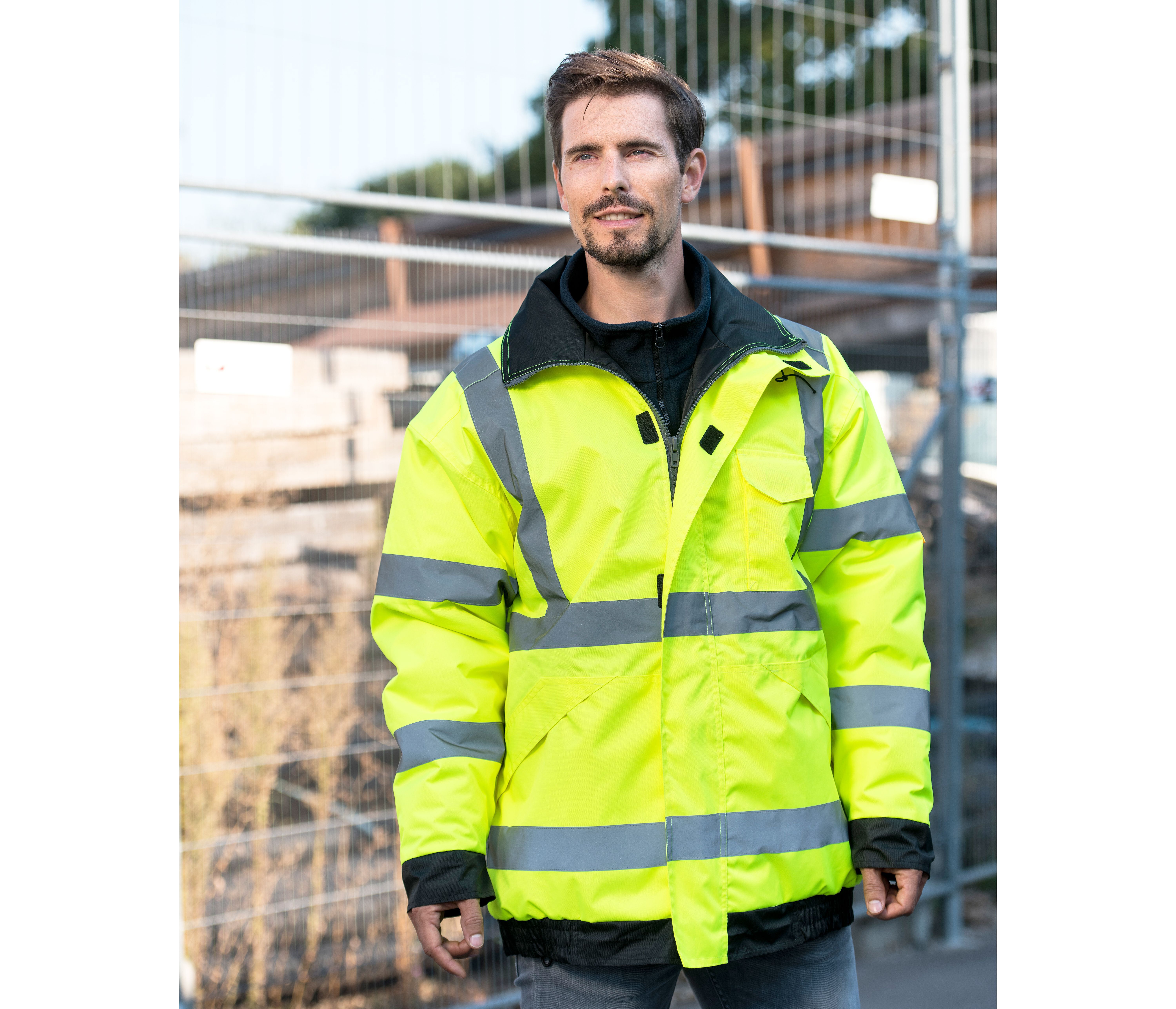 Vestes personnalisable KORNTEX HI-VIS RAIN JACKET TAMPERE