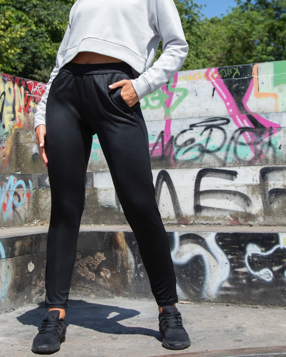 Broeken TOMBO LADIES' SLIM LEG JOGGERS voor bedrukking &amp; borduring