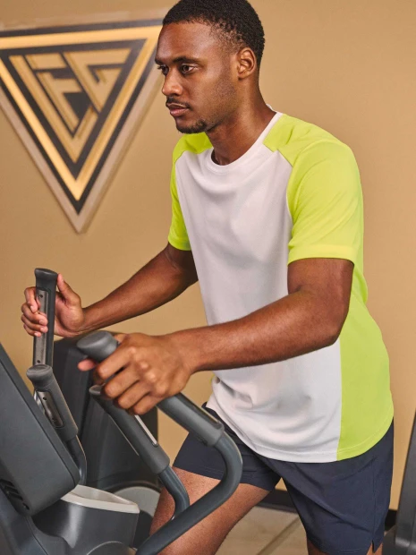 T-Shirts à personnaliser PROACT T-shirt de sport écoresponsable bicolore homme 