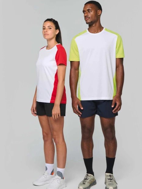 T-Shirts à personnaliser PROACT T-shirt de sport écoresponsable bicolore homme 