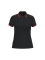 KARIBAN Polo femme manches courtes à liserés contrastés /api/colors/b084ccc6-964d-4c40-a33e-0f276869188a personnalisable