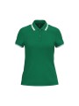 KARIBAN Polo femme manches courtes à liserés contrastés /api/colors/9c6146b3-e8d0-4ddb-b977-9be0bb3ee621 personnalisable